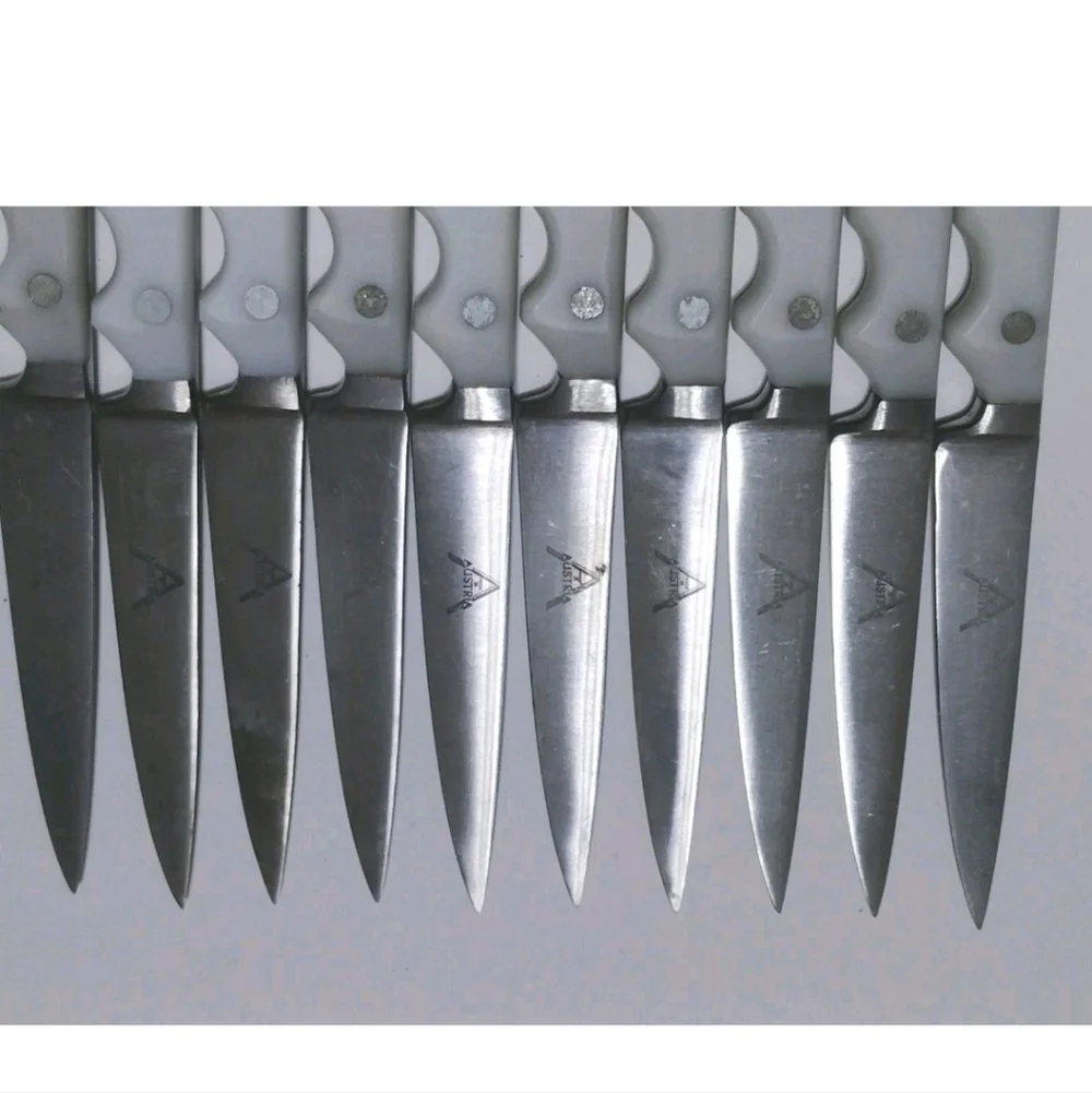Vintage CP France ( Stubai ) Boxed Set Of 10* Steak Knives.